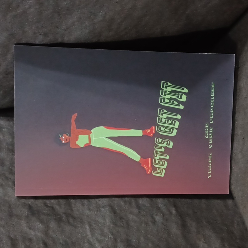 Let’s Get Fit Simple Weight Loss Tracker Fitness Progress Journal, Notebook Log